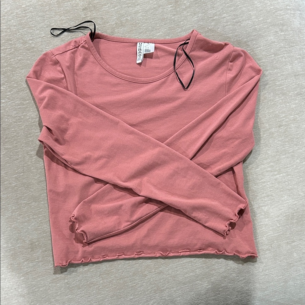 Dusty Rose Long Sleeve Top